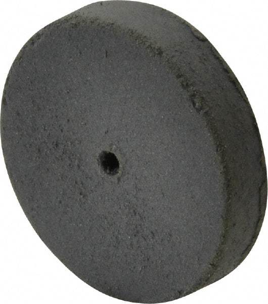 Cratex - 1" Diam x 1/16" Hole x 3/16" Thick, Surface Grinding Wheel - Silicon Carbide, Extra Fine Grade, 25,000 Max RPM, Rubber Bond, No Recess - Benchmark Tooling