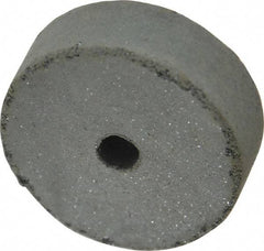 Cratex - 1-1/2" Diam x 1/4" Hole x 1/2" Thick, Surface Grinding Wheel - Silicon Carbide, Coarse Grade, 15,000 Max RPM, Rubber Bond, No Recess - Benchmark Tooling