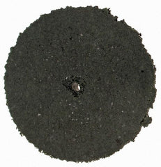 Cratex - 1" Diam x 1/16" Hole x 1/8" Thick, Surface Grinding Wheel - Silicon Carbide, Coarse Grade, Rubber Bond, No Recess - Benchmark Tooling