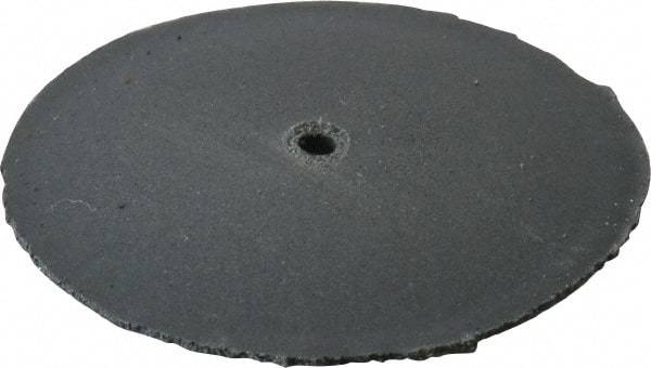 Cratex - 1" Diam x 1/16" Hole x 1/8" Thick, Surface Grinding Wheel - Silicon Carbide, Extra Fine Grade, Rubber Bond, No Recess - Benchmark Tooling