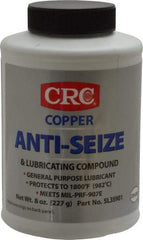 CRC - 8 oz Bottle General Purpose Anti-Seize Lubricant - Copper, -95 to 1,800°F, Bronze, Water Resistant - Benchmark Tooling