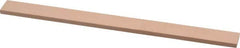 Made in USA - 600 Grit Aluminum Oxide Rectangular Polishing Stone - Super Fine Grade, 1/2" Wide x 6" Long x 1/8" Thick - Benchmark Tooling
