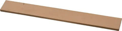 Made in USA - 600 Grit Aluminum Oxide Rectangular Polishing Stone - Super Fine Grade, 3/4" Wide x 6" Long x 1/8" Thick - Benchmark Tooling