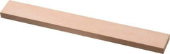 Made in USA - 600 Grit Aluminum Oxide Rectangular Polishing Stone - Super Fine Grade, 3/4" Wide x 6" Long x 1/4" Thick - Benchmark Tooling