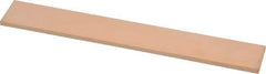 Made in USA - 600 Grit Aluminum Oxide Rectangular Polishing Stone - Super Fine Grade, 1" Wide x 6" Long x 1/8" Thick - Benchmark Tooling