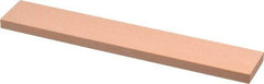 Made in USA - 320 Grit Aluminum Oxide Rectangular Polishing Stone - Extra Fine Grade, 1" Wide x 6" Long x 1/4" Thick - Benchmark Tooling