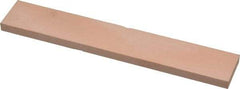 Made in USA - 400 Grit Aluminum Oxide Rectangular Polishing Stone - Super Fine Grade, 1" Wide x 6" Long x 1/4" Thick - Benchmark Tooling