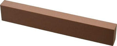 Made in USA - 220 Grit Aluminum Oxide Rectangular Polishing Stone - Very Fine Grade, 1" Wide x 6" Long x 1/2" Thick - Benchmark Tooling