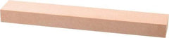 Made in USA - 320 Grit Aluminum Oxide Rectangular Polishing Stone - Extra Fine Grade, 1" Wide x 6" Long x 1/2" Thick - Benchmark Tooling