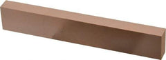 Made in USA - 400 Grit Aluminum Oxide Rectangular Polishing Stone - Super Fine Grade, 1" Wide x 6" Long x 1/2" Thick - Benchmark Tooling
