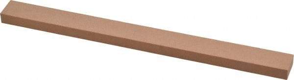 Made in USA - 320 Grit Aluminum Oxide Rectangular Polishing Stone - Extra Fine Grade, 1/2" Wide x 6" Long x 1/4" Thick - Benchmark Tooling