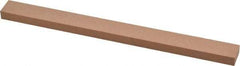 Made in USA - 320 Grit Aluminum Oxide Rectangular Polishing Stone - Extra Fine Grade, 1/2" Wide x 6" Long x 1/4" Thick - Benchmark Tooling