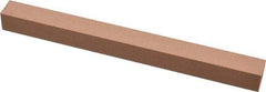 Made in USA - 320 Grit Aluminum Oxide Square Polishing Stone - Extra Fine Grade, 1/2" Wide x 6" Long x 1/2" Thick - Benchmark Tooling