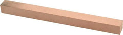 Made in USA - 400 Grit Aluminum Oxide Square Polishing Stone - Super Fine Grade, 1/2" Wide x 6" Long x 1/2" Thick - Benchmark Tooling