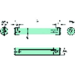 CXS-A25-04-06 Cylindrical Shank With Flat To CoroTurn® XS Double-Ended Adaptor - Benchmark Tooling