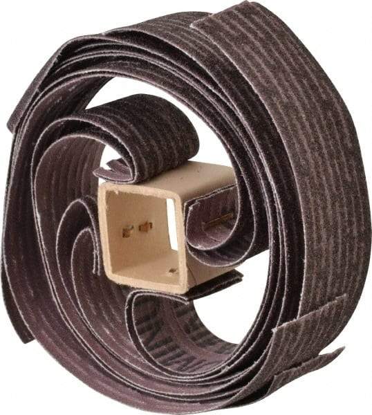 Merit Abrasives - 80 Grit, Scored Surface, Aluminum Oxide Flap Wheel Refill - Medium Grade, 1-1/4" Trim Length x 1" Wide - Benchmark Tooling