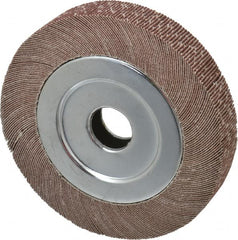 Value Collection - 6" Diam, 80 Grit Aluminum Oxide Unmounted Flap Wheel - 1" Hole, 1" Wide, Coated, Medium Grade, 4,800 Max RPM - Benchmark Tooling
