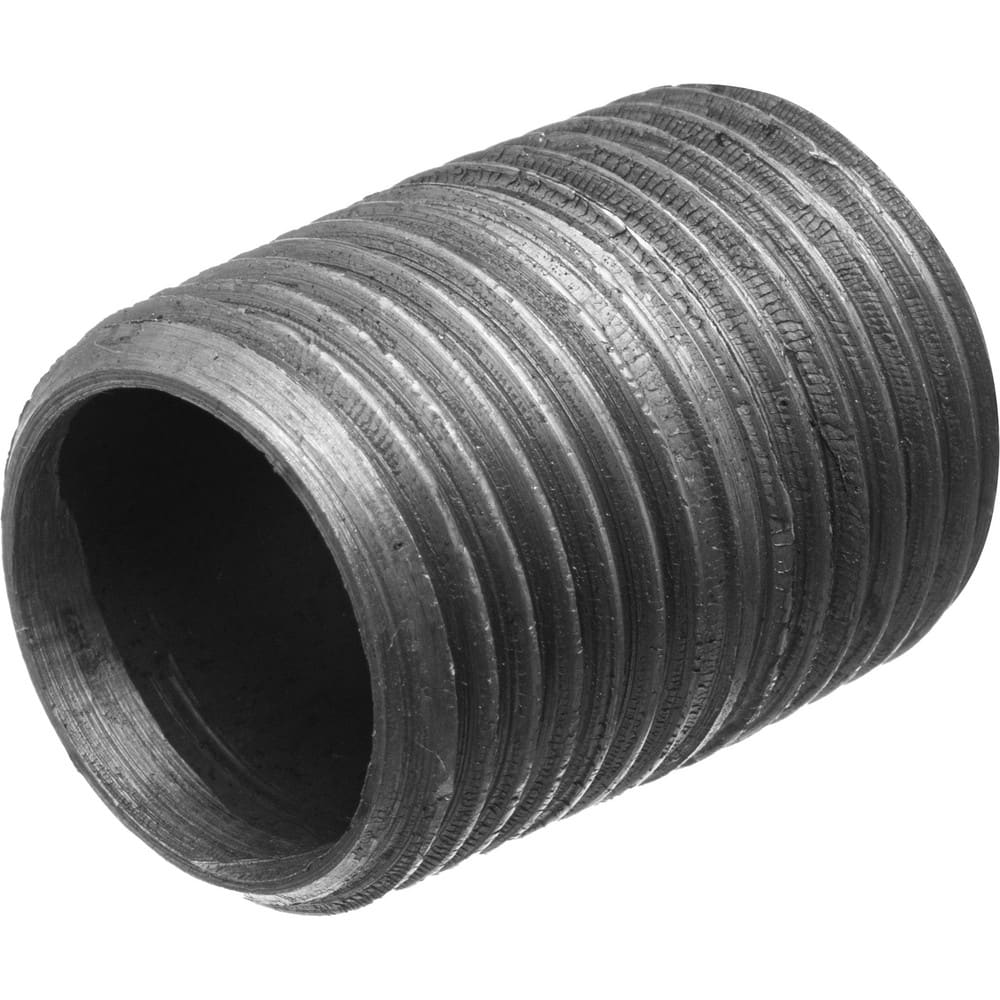 Black Pipe Nipples & Pipe; Thread Style: Fully Threaded; Schedule: 40; Construction: Welded; Lead Free: Yes; Standards: ASTM ™A733; NSF 372; ASTM A53; Nipple Type: Threaded Nipple; Overall Length: 1.77