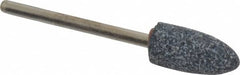 Grier Abrasives - 3/8 x 3/4" Head Diam x Thickness, B52, Pointed, Aluminum Oxide Mounted Point - Benchmark Tooling