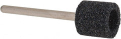 Grier Abrasives - 1/2 x 1/2" Head Diam x Thickness, B131, Cylinder Cup, Aluminum Oxide Mounted Point - Benchmark Tooling