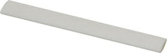 Made in USA - 3" Long x 1/2" Wide x 3/16" Thick, Novaculite Sharpening Stone - Oval, Ultra Fine Grade - Benchmark Tooling