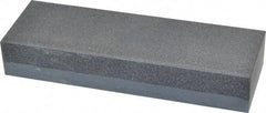 Made in USA - 6" Long x 2" Wide x 1" Thick, Silicon Carbide Sharpening Stone - Rectangle, Coarse, Fine Grade - Benchmark Tooling