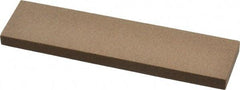 Made in USA - 4" Long x 1" Wide x 1/4" Thick, Aluminum Oxide Sharpening Stone - Rectangle, Medium Grade - Benchmark Tooling