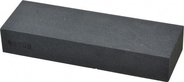 Made in USA - 6" Long x 2" Wide x 5/8" Thick, Silicon Carbide Sharpening Stone - Rectangle, Medium Grade - Benchmark Tooling