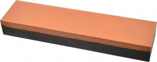 Made in USA - 8" Long x 2" Wide x 1" Thick, Aluminum Oxide Sharpening Stone - Rectangle, Coarse, Fine Grade - Benchmark Tooling