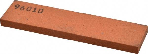 Made in USA - 4" Long x 1" Wide x 1/4" Thick, Aluminum Oxide Sharpening Stone - Rectangle, Fine Grade - Benchmark Tooling