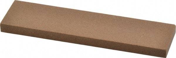 Made in USA - 4" Long x 1" Wide x 1/4" Thick, Aluminum Oxide Sharpening Stone - Rectangle, Medium Grade - Benchmark Tooling