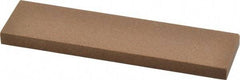 Made in USA - 4" Long x 1" Wide x 1/4" Thick, Aluminum Oxide Sharpening Stone - Rectangle, Medium Grade - Benchmark Tooling