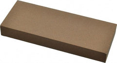 Made in USA - 5" Long x 2" Wide x 5/8" Thick, Aluminum Oxide Sharpening Stone - Rectangle, Medium Grade - Benchmark Tooling