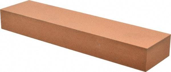 Made in USA - 8" Long x 2" Wide x 1" Thick, Aluminum Oxide Sharpening Stone - Rectangle, Fine Grade - Benchmark Tooling