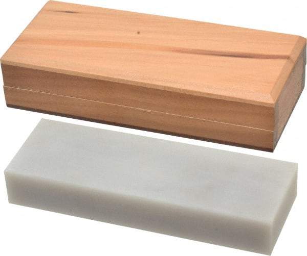 Made in USA - 6" Long x 2" Wide x 3/4" Thick, Novaculite Sharpening Stone - Rectangle, Ultra Fine Grade - Benchmark Tooling