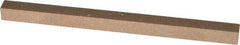 Made in USA - 4" Long x 1/4" Wide x 1/4" Thick, Aluminum Oxide Sharpening Stone - Square, Medium Grade - Benchmark Tooling