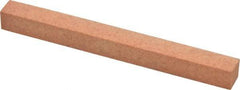 Made in USA - 4" Long x 3/8" Wide x 3/8" Thick, Aluminum Oxide Sharpening Stone - Square, Fine Grade - Benchmark Tooling