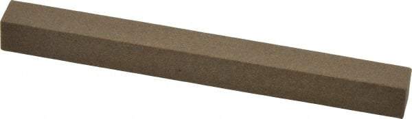 Made in USA - 4" Long x 3/8" Wide x 3/8" Thick, Aluminum Oxide Sharpening Stone - Square, Medium Grade - Benchmark Tooling