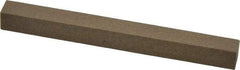 Made in USA - 4" Long x 3/8" Wide x 3/8" Thick, Aluminum Oxide Sharpening Stone - Square, Medium Grade - Benchmark Tooling