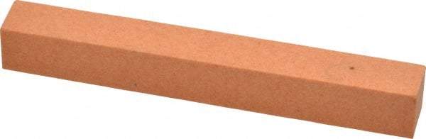 Made in USA - 4" Long x 1/2" Wide x 1/2" Thick, Aluminum Oxide Sharpening Stone - Square, Fine Grade - Benchmark Tooling