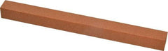 Made in USA - 6" Long x 1/2" Wide x 1/2" Thick, Aluminum Oxide Sharpening Stone - Square, Fine Grade - Benchmark Tooling