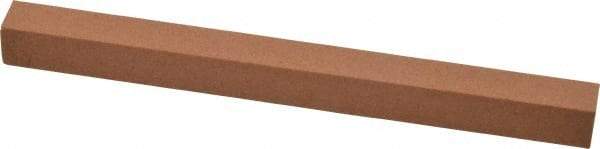 Made in USA - 6" Long x 1/2" Wide x 1/2" Thick, Aluminum Oxide Sharpening Stone - Square, Medium Grade - Benchmark Tooling