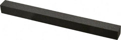 Made in USA - 6" Long x 1/2" Wide x 1/2" Thick, Aluminum Oxide Sharpening Stone - Square, Coarse Grade - Benchmark Tooling