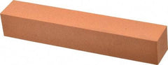 Made in USA - 6" Long x 1" Wide x 1" Thick, Aluminum Oxide Sharpening Stone - Square, Fine Grade - Benchmark Tooling