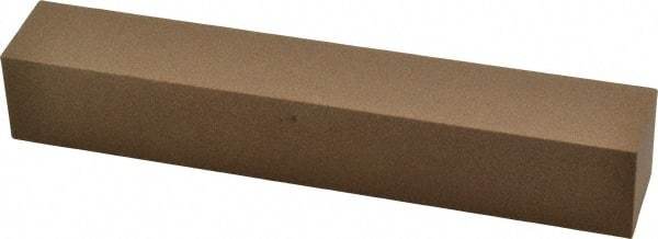 Made in USA - 6" Long x 1" Wide x 1" Thick, Aluminum Oxide Sharpening Stone - Square, Medium Grade - Benchmark Tooling