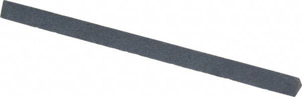 Made in USA - 4" Long x 1/4" Wide x 1/4" Thick, Silicon Carbide Sharpening Stone - Triangle, Fine Grade - Benchmark Tooling