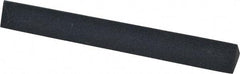 Made in USA - 4" Long x 1/2" Wide x 1/2" Thick, Silicon Carbide Sharpening Stone - Triangle, Fine Grade - Benchmark Tooling