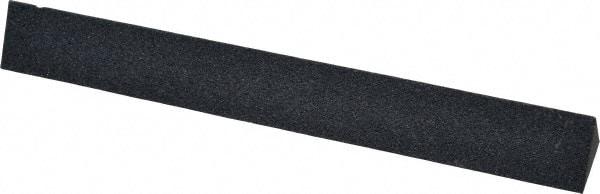 Made in USA - 4" Long x 1/2" Wide x 1/2" Thick, Silicon Carbide Sharpening Stone - Triangle, Medium Grade - Benchmark Tooling