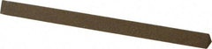 Made in USA - 4" Long x 1/4" Wide x 1/4" Thick, Aluminum Oxide Sharpening Stone - Triangle, Medium Grade - Benchmark Tooling