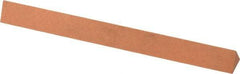 Made in USA - 4" Long x 3/8" Wide x 3/8" Thick, Aluminum Oxide Sharpening Stone - Triangle, Fine Grade - Benchmark Tooling